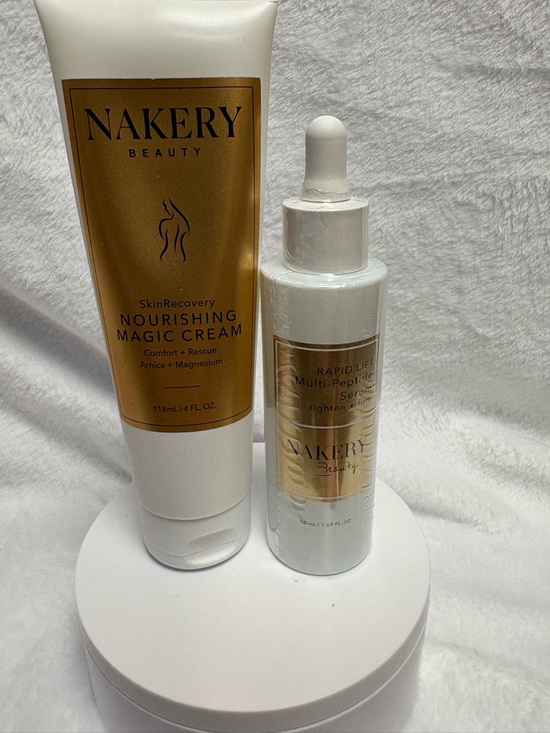 Nakery Beauty Other - Nakery Beauty Bundle Nourishing Body Cream + Rapid Lift Serum Full Size New